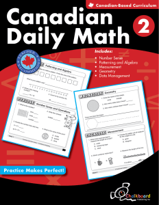 Canadian Daily Math Grade 2