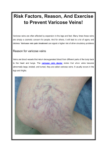 Risk Factors, Reason, And Exercise to Prevent Varicose Veins