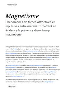 Magnétisme — Wikipédia