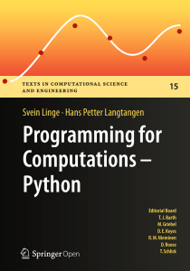 Programming for Computations - Python  A Gentle Introduction to Numerical Simulations with Python ( PDFDrive )