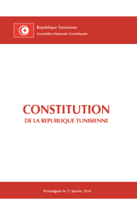 constitution tunisienne - 27 janvier 2014