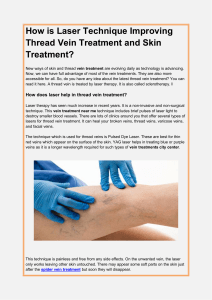 How is Laser Technique Improving Thread Vein Treatment and Skin Treatment