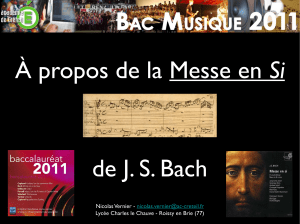Bach Messe en Si VERNIER PC