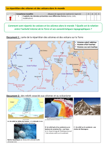 A Repartition seismes et volcans