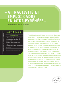 Attractivité et emploi cadre en Midi Pyrénées