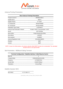 Lineup data WFP-SITE064