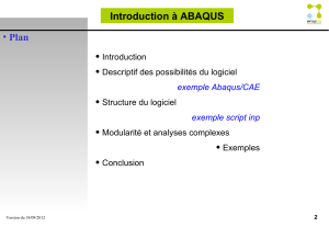 Introduction à ABAQUS