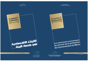 Les instruments économiques au service de la protection de l'environnement au Maroc