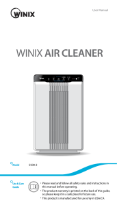 Purificateur d'air Winix 5500-2