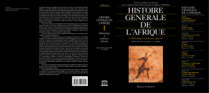 Histoire Générale de l'Afrique Tome 1 Méthodologie et Préhistoire de l'Afrique