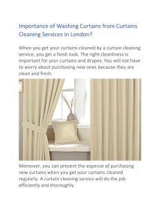 Importance of Washing Curtains from Curtains Cleaning Services in London