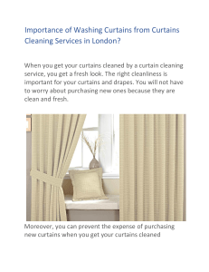 Importance of Washing Curtains from Curtains Cleaning Services in London