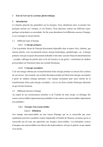 Syst&egrave;mes photovolta&iuml;ques : &Eacute;tat de l'art sur l'&eacute;nergie
