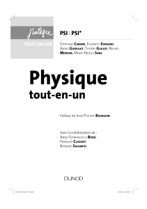 DUNOD - Physique tout en un PSI- PSI (2014)
