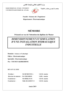 Dimensionnement et Simulation Installation Hydraulique