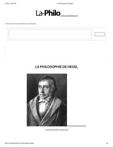 La Philosophie de Hegel : Introduction et Concepts Cl&eacute;s