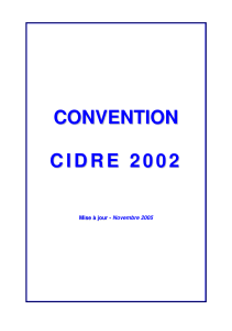 Convention CIDRE