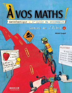 Manuel de Mathématiques 1er Cycle Secondaire - Élève A