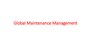 Global Maintenance Management