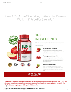 Slim+ ACV (Apple Cider Vinegar) Gummies