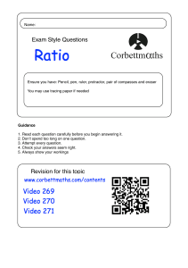 Ratio Questions pdf
