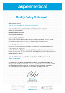 Aspen Quality and HSE Statements web