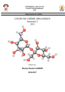 COURS CHIMIE ORGANIQUE SV2