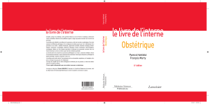 Obstétrique - Livre de l'interne 2012