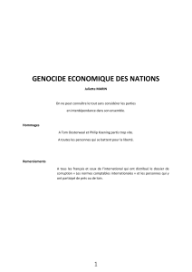 G&eacute;nocide &Eacute;conomique des Nations : Analyse Financi&egrave;re