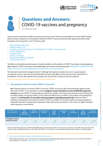 WHO Q&As COVID-19 vaccines pregnancy en