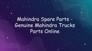 Mahindra Car Spare Parts in Bangalore