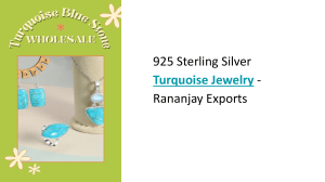 925 Sterling Silver Turquoise Jewelry - Rananjay Exports