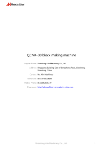 QCM4-30 block making machine