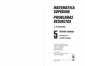 AntiDemidóvich. Matemática superior. Problemas resueltos. Variable compleja funciones de variable compleja. T.5 ( PDFDrive )(1)