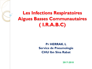 1- Les infections respiratoires aigues  basses communautaires (1)