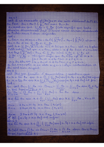 exercice corrige dans la Theorie de la mesure et de l'integration