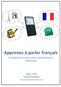 E-Book Apprenez à parler français Un guide pour évoluer de la compréhension à l expression