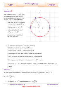 Serie d'exercices Corrigés - Math - Complexes (2) - 4ème Math (2009-2010) (1)