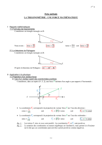 C- Fiche methode - La trigonometrie une force mathematique