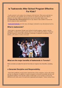 taekwondo etobicoke