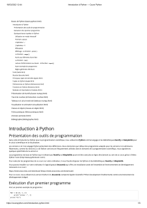 Introduction à Python — Cours Python