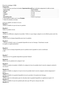 td pratique à SQL