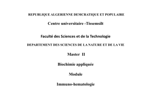 Immuno-h&eacute;matologie : Mesure et utilisation des anticorps