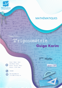Maths-Série Trigonométrie