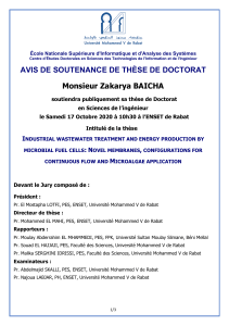 Avis Soutenance These Doctorat Zakarya BAICHA ST2I ENSIAS ENSET 17 Octobre 2020