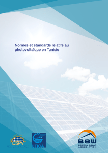 Photovoltaique en Tunisie