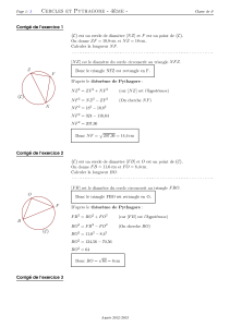 (www.al7ibre.cm) Théorème de Pythagore serie 3 CORRIGE