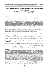 Mesurer la qualité perçue en utilisant l instrument SERVQUAL  le cas d une banque Algérienne Volume 07