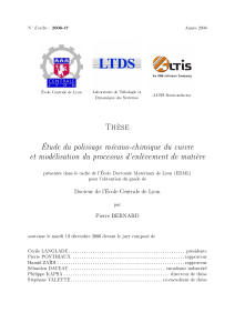 Th&egrave;se : Polissage m&eacute;cano-chimique du cuivre