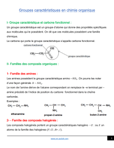 12 groupes caractéristiques en chimie organique  (www.pc1.ma)